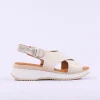 Women Oh My Sandals Criss Cross Slingback - Cream Gold