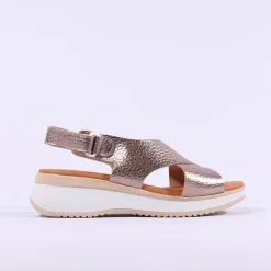 Women Oh My Sandals Criss Cross Slingback - Metallic