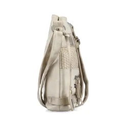 Rieker Crossbody Shimmer Bag - Beige Silver