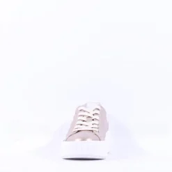 Women NeroGiardini Cuff Platform Trainer - Rose Metallic