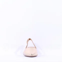 Women Tamaris Cupone Low Block Heel Slingback - Light Gold