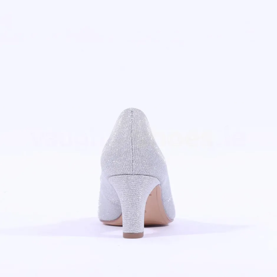 Women Tamaris Daenerys Classic Mid Heel - Silver Sparkle