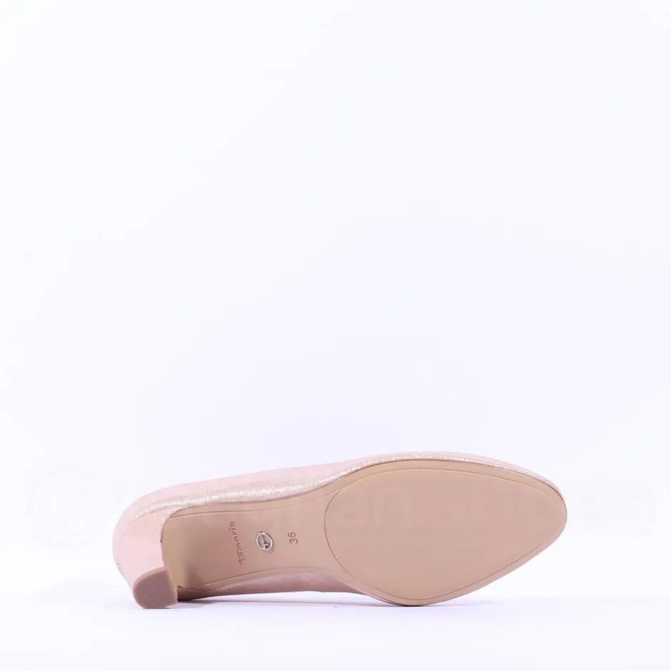 Women Tamaris Daenerys Classic Mid Heel - Rose Metallic