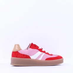Women Gabor Dahma Gumsole Platform Trainer - Red Pink