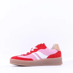 Women Gabor Dahma Gumsole Platform Trainer - Red Pink