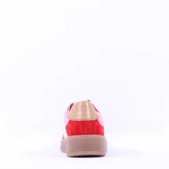 Women Gabor Dahma Gumsole Platform Trainer - Red Pink