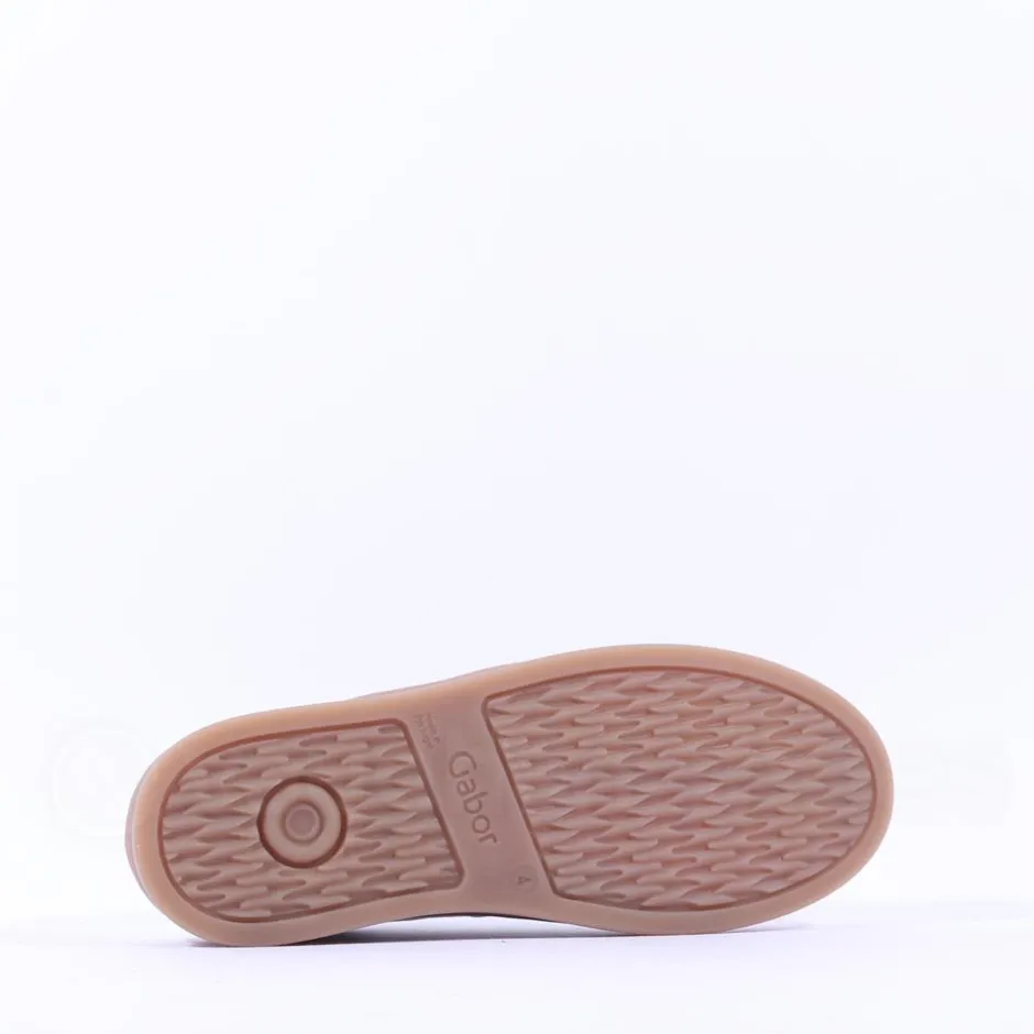 Women Gabor Dahma Gumsole Platform Trainer - Silver Combi
