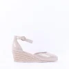 Women Tamaris Dajana Espradrille Wedge Sandal - Champagne