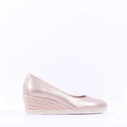 Women Tamaris Dajana Espradrille Wedge - Gold Shimmer
