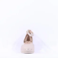 Women Tamaris Dajana Espradrille Wedge Sandal - Champagne