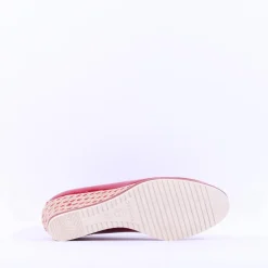 Women Tamaris Dajana Espradrille Wedge - Red Patent