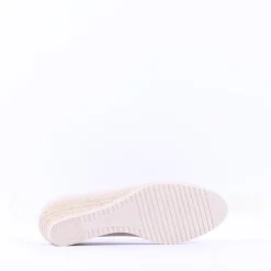 Women Tamaris Dajana Espradrille Wedge - Beige Patent