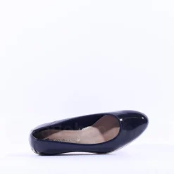 Women Tamaris Dajana Espradrille Wedge - Navy Patent