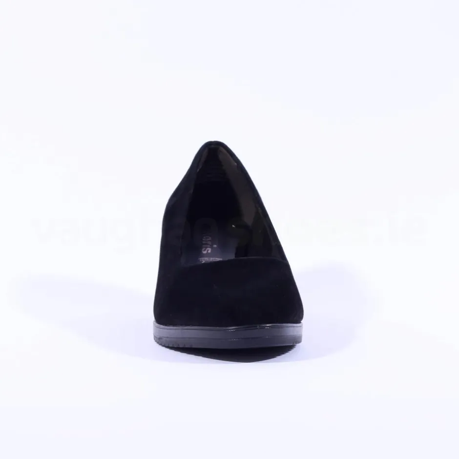 Women Tamaris Dajana Suede Wedge - Black Suede