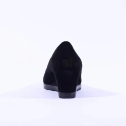 Women Tamaris Dajana Suede Wedge - Black Suede
