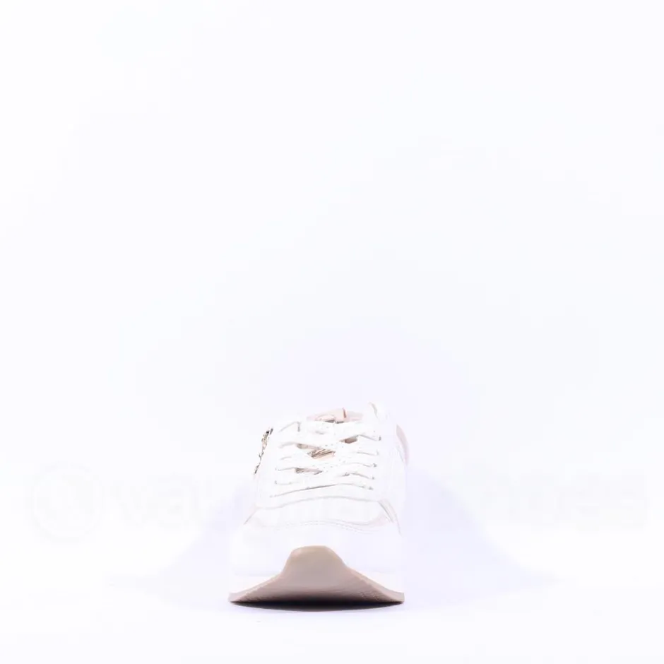 Women Tamaris Daki Side Zip Lace Trainer - Off White Combi