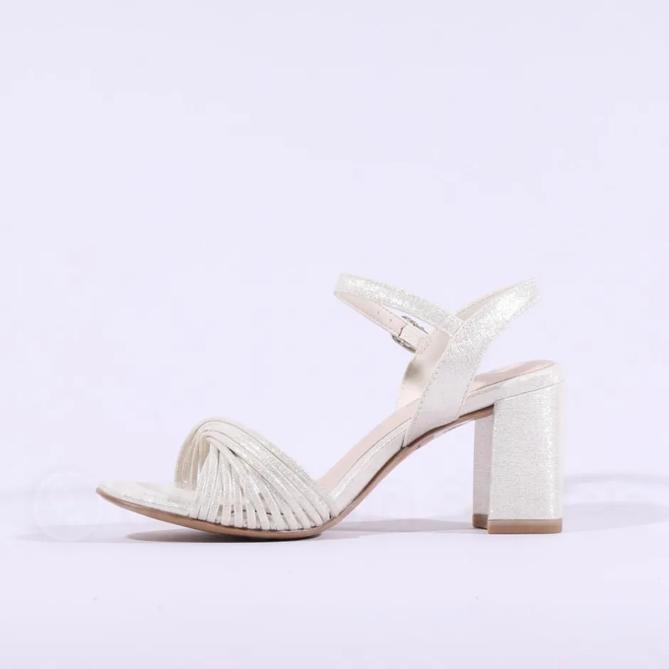 Women Tamaris Dalina Strappy Block Heel Sandal - Champagne