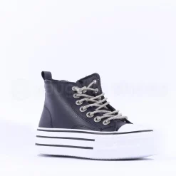 Women Una Healy Danger Zone Hi-Top Boot - Black