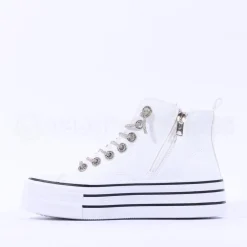 Women Una Healy Danger Zone Hi-Top Boot - Ivory