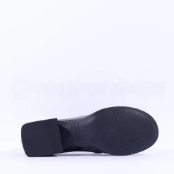 Women Caprice Deborah Block Heel Loafer - Black Patent