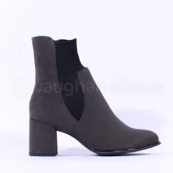 Women Marco Tozzi Delo Block Heel Sock Boot - Anthracite