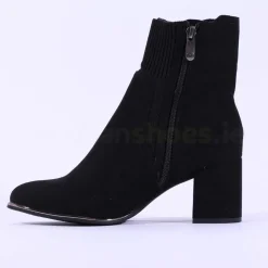Women Marco Tozzi Delo Block Heel Sock Boot - Black