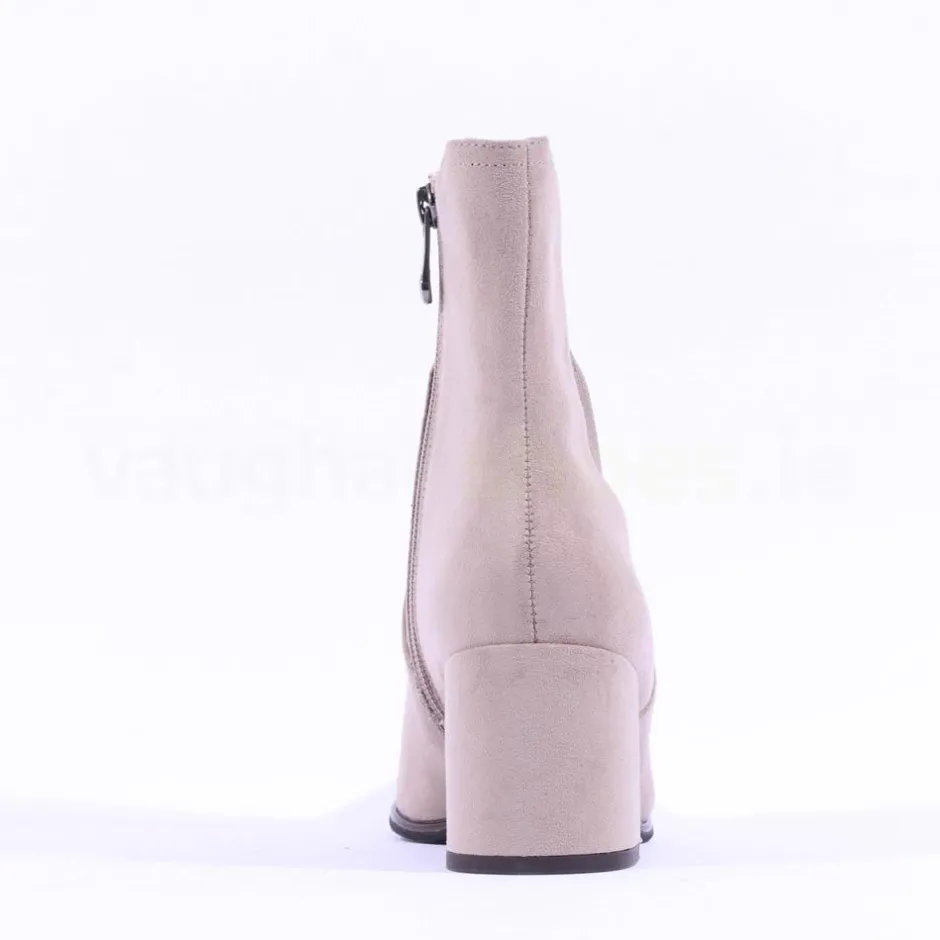 Women Marco Tozzi Delo Block Heel Sock Boot - Taupe