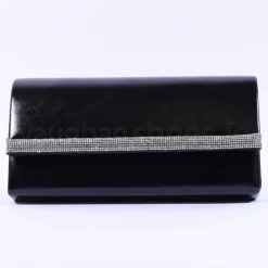 Una Healy Diamante Strip Handbag - Black