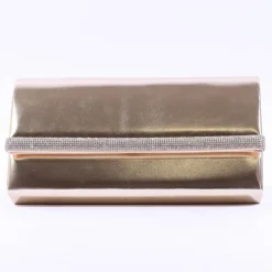 Una Healy Diamante Strip Handbag - Gold