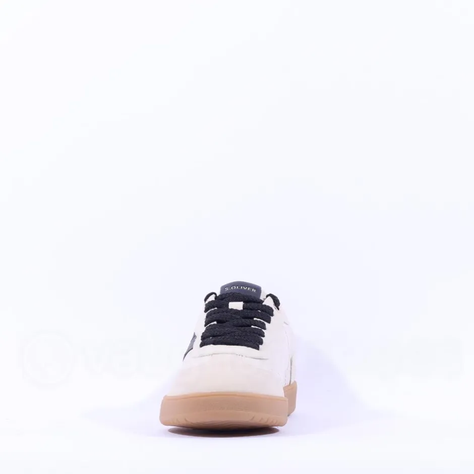 Women S.Oliver Dinho Gumsole Trainer - Nude Combi