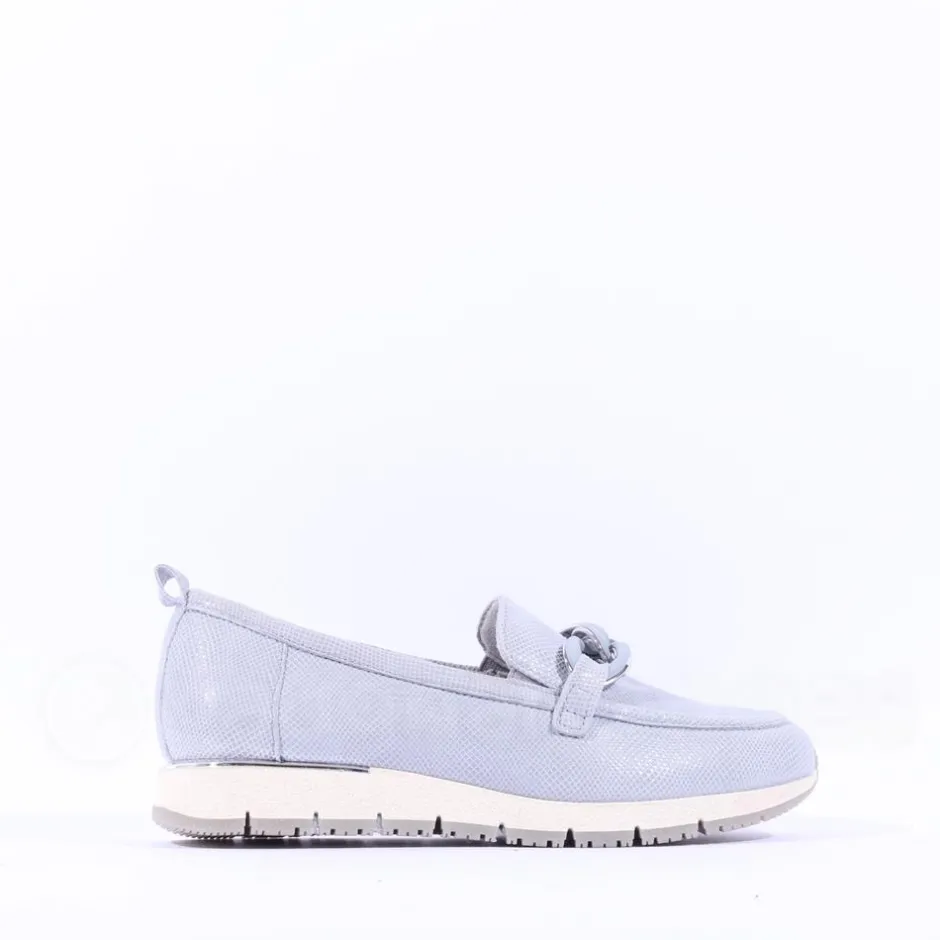 Women Tamaris Diona Slip On Link Wedge - Light Blue