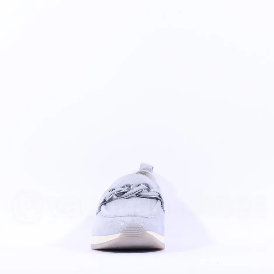 Women Tamaris Diona Slip On Link Wedge - Light Blue
