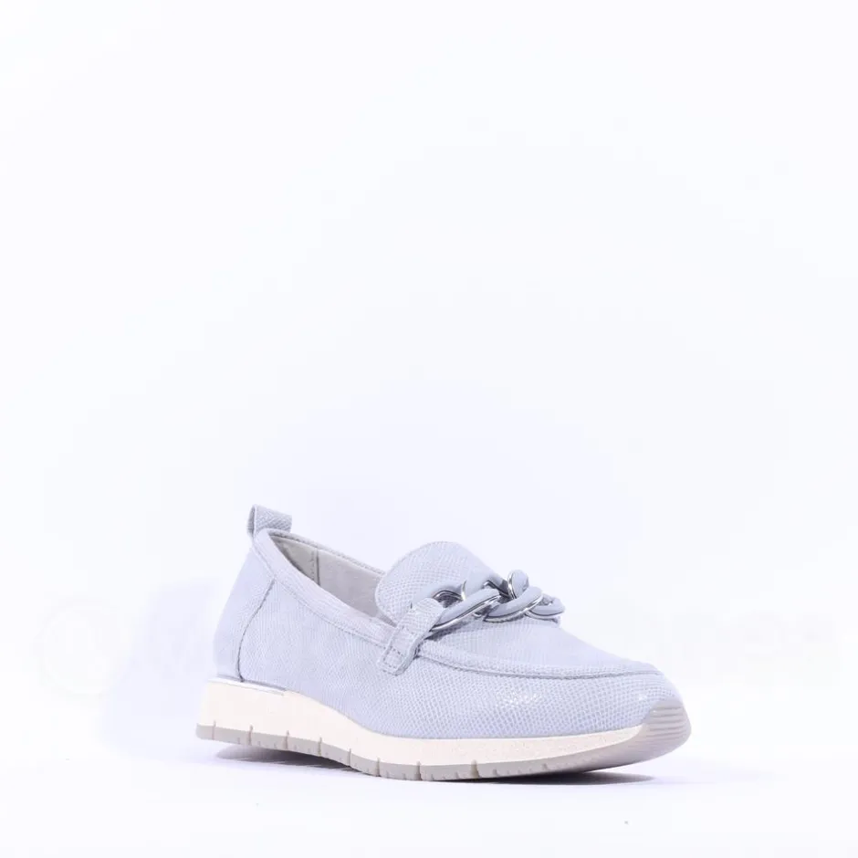 Women Tamaris Diona Slip On Link Wedge - Light Blue