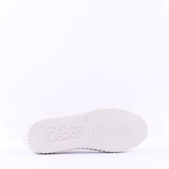 Women Gabor Dolly High Platform Zip Trainer - Metallic Leather