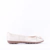 Women Marco Tozzi Dongo Square Brooch Pump - Dune Metallic