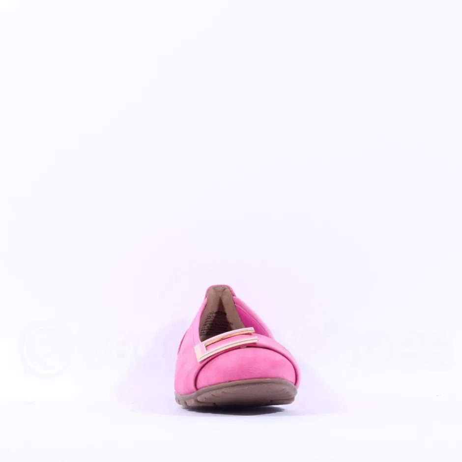 Women Marco Tozzi Dongo Square Brooch Pump - Pink