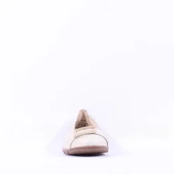 Women Marco Tozzi Dongo Square Brooch Pump - Dune Metallic