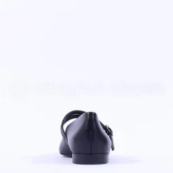 Women Paul Green Double Strap Pointed Pump - Black Leather