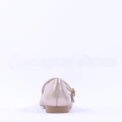 Women Paul Green Double Strap Pointed Pump - Beige Metallic