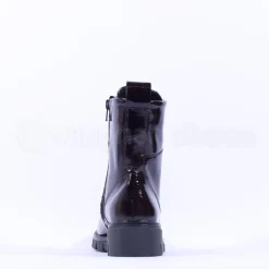 Women Ara Dover Zip Front Boot - Dark Burgundy Patent