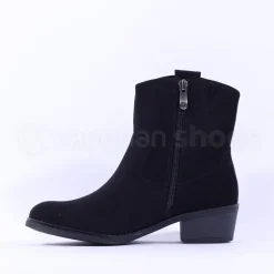 Women Marco Tozzi Drema Western Stud Boot - Black