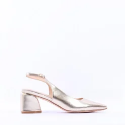 Women Sorento Dromhall Slingback Block Heel - Gold