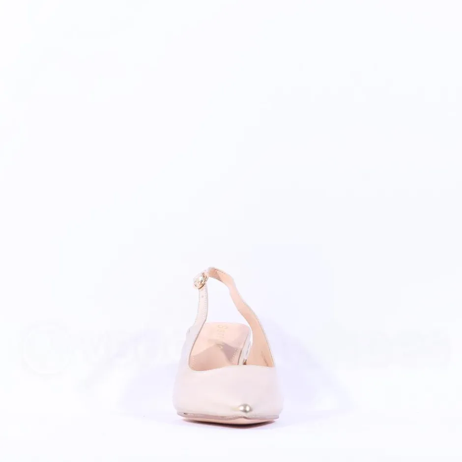 Women Sorento Dromhall Slingback Block Heel - Gold