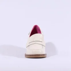 Women Marco Moreo Dubai Block Heel Loafer - Beige Patent