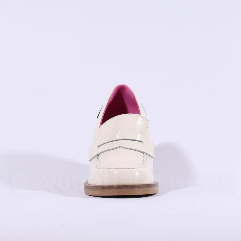 Women Marco Moreo Dubai Block Heel Loafer - Beige Patent