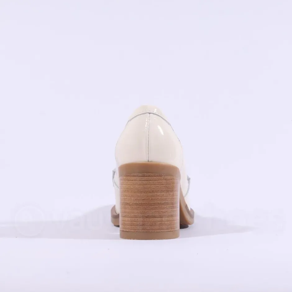 Women Marco Moreo Dubai Block Heel Loafer - Beige Patent