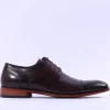 Tommy Bowe Dupont Toe Cap Derby Shoe - Chestnut Leather
