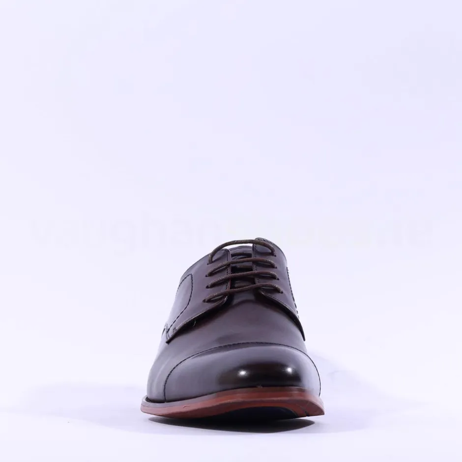 Tommy Bowe Dupont Toe Cap Derby Shoe - Chestnut Leather