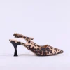 Women Una Healy Dust My Broom Heel Slingback - Leopard Print