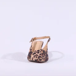 Women Una Healy Dust My Broom Heel Slingback - Leopard Print